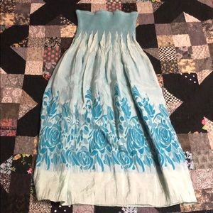 Lapis convertible skirt / strapless dress